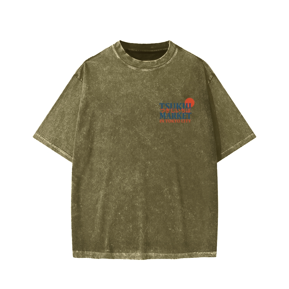 Tsukiji Market Washed T-shirt