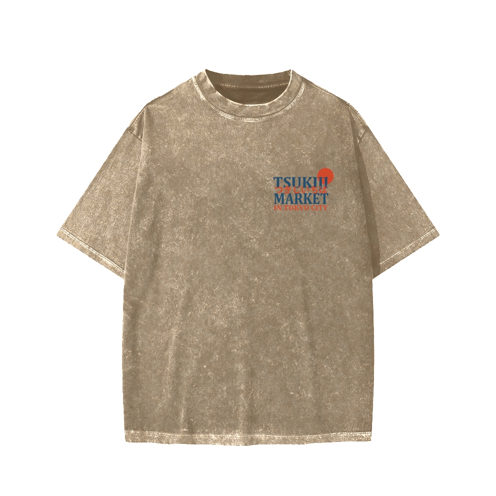 Tsukiji Market Washed T-shirt