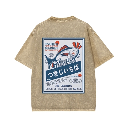 Tsukiji Market Washed T-shirt