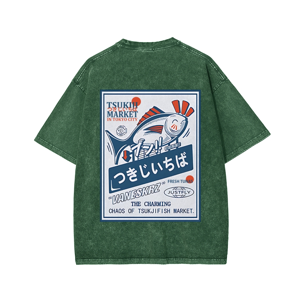 Tsukiji Market Washed T-shirt