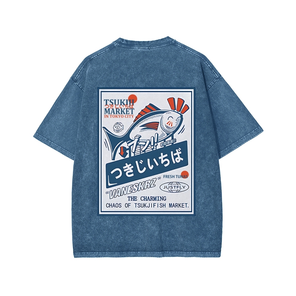 Tsukiji Market Washed T-shirt