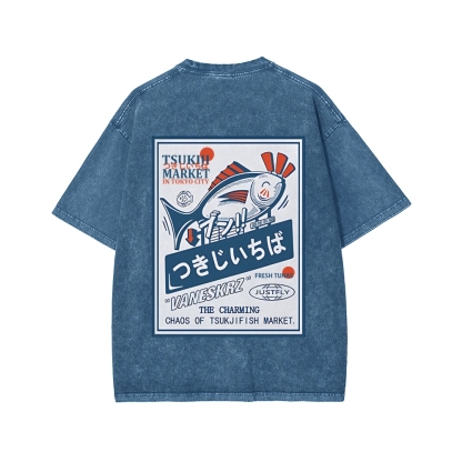 Tsukiji Market Washed T-shirt