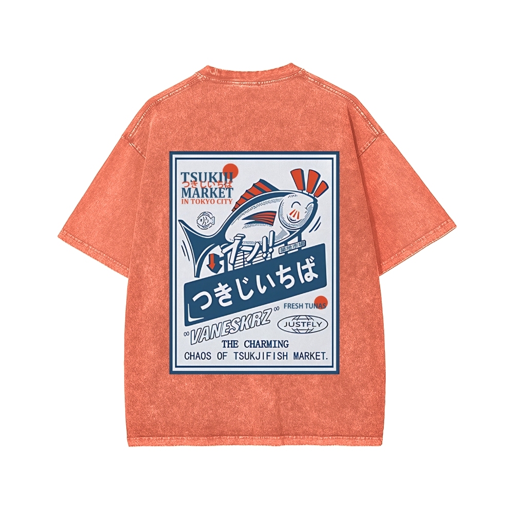Tsukiji Market Washed T-shirt
