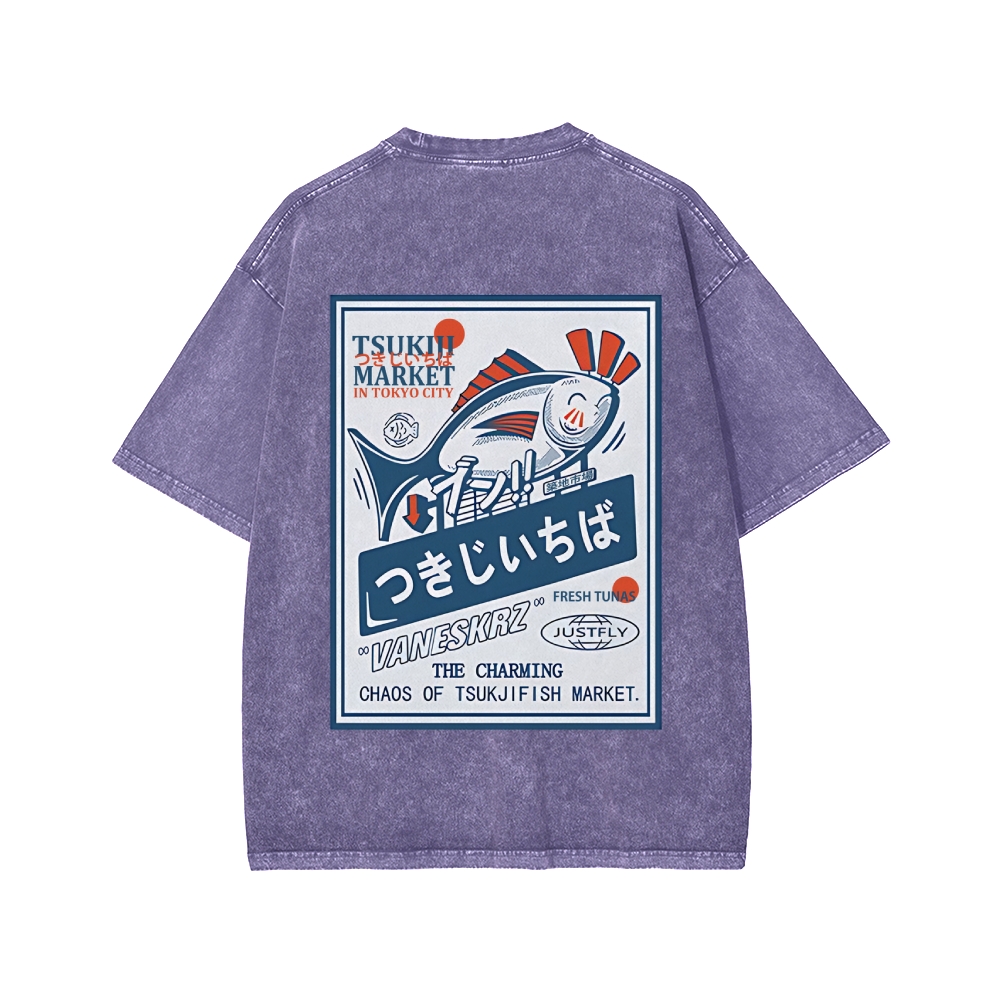 Tsukiji Market Washed T-shirt