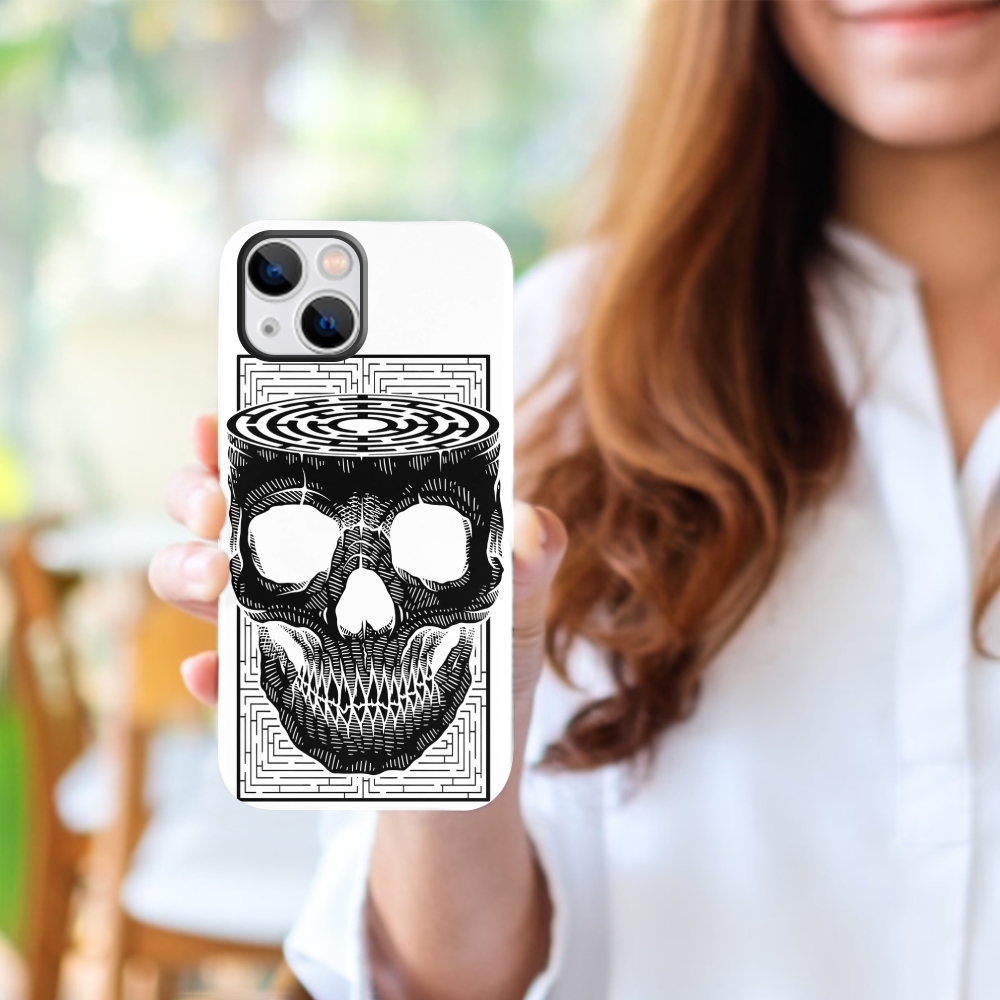 Maze horror skeleton Phone Cases