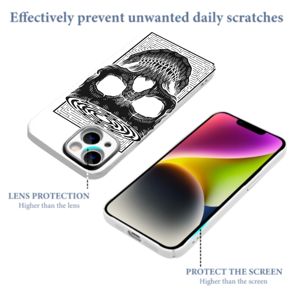 Maze horror skeleton Phone Cases