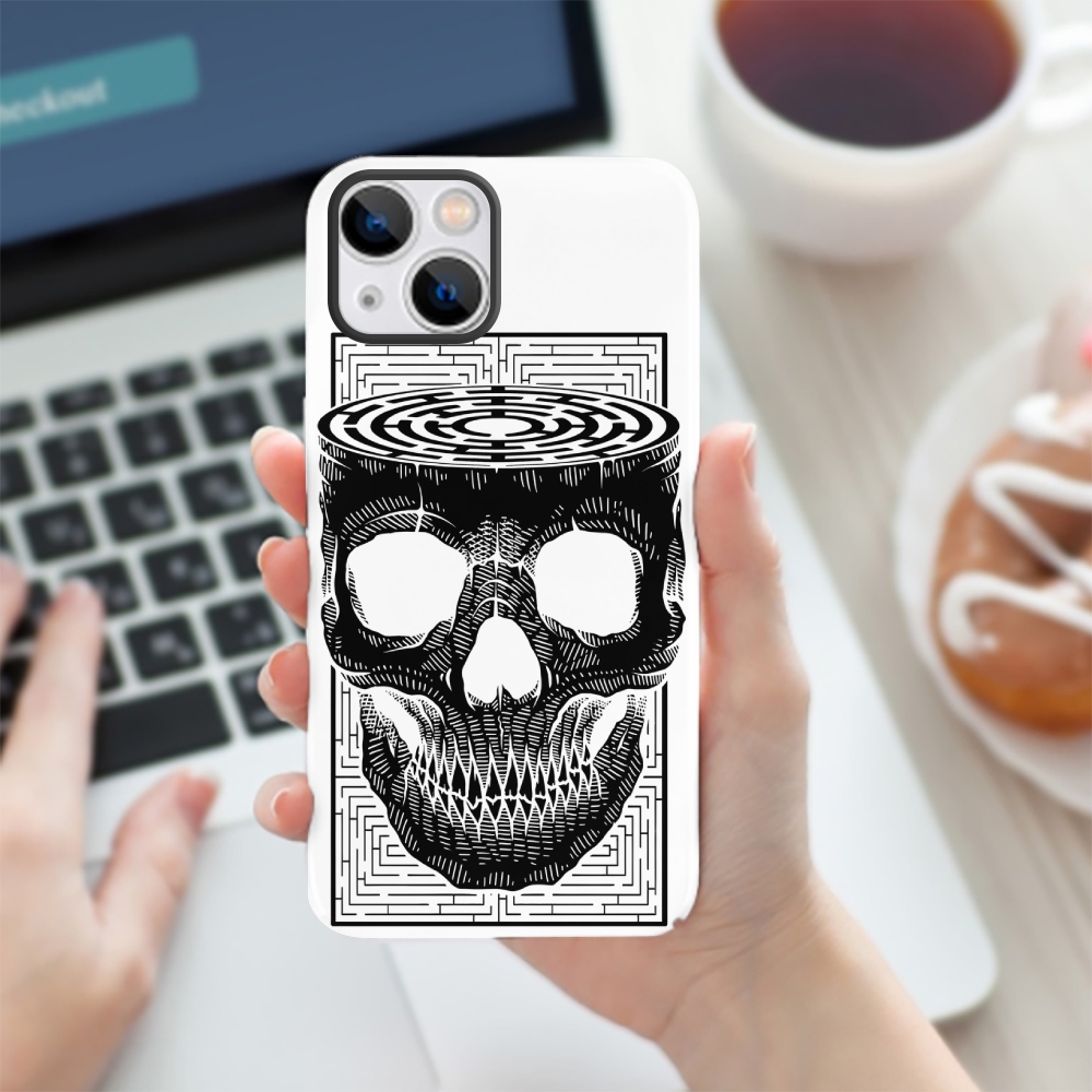 Maze horror skeleton Phone Cases