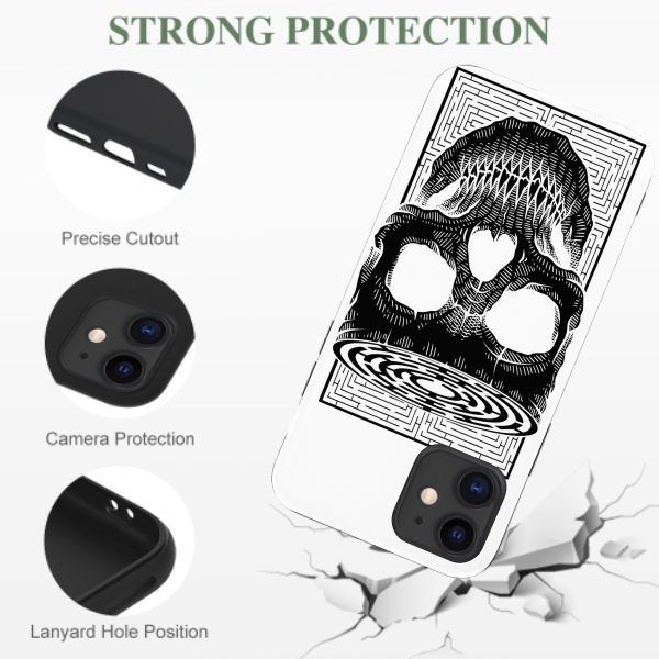 Maze horror skeleton Phone Cases