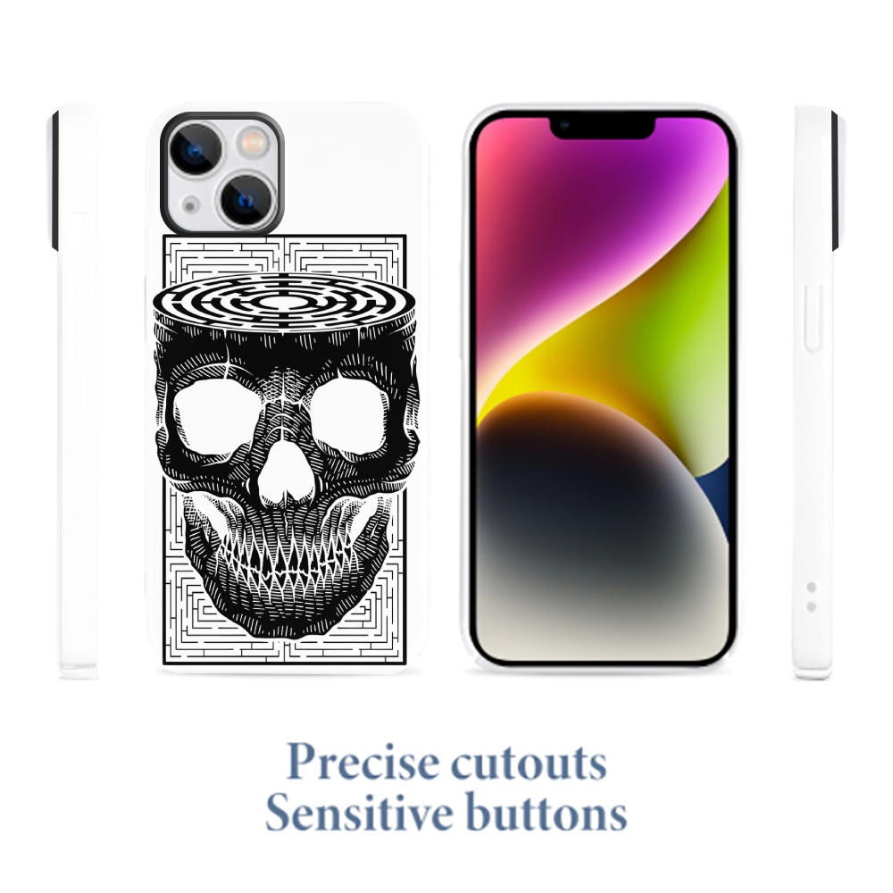 Maze horror skeleton Phone Cases
