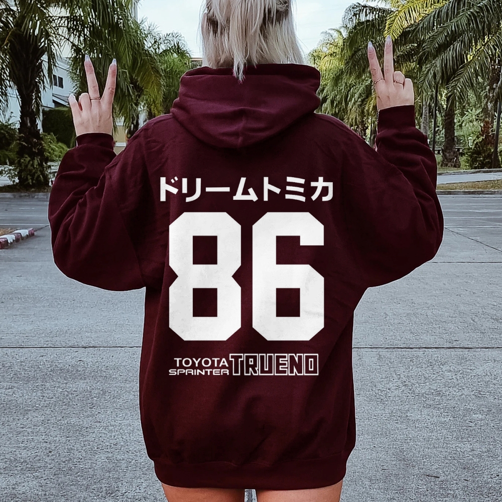 Dream TOMICA 86 Printed Back Cotton Hoodie