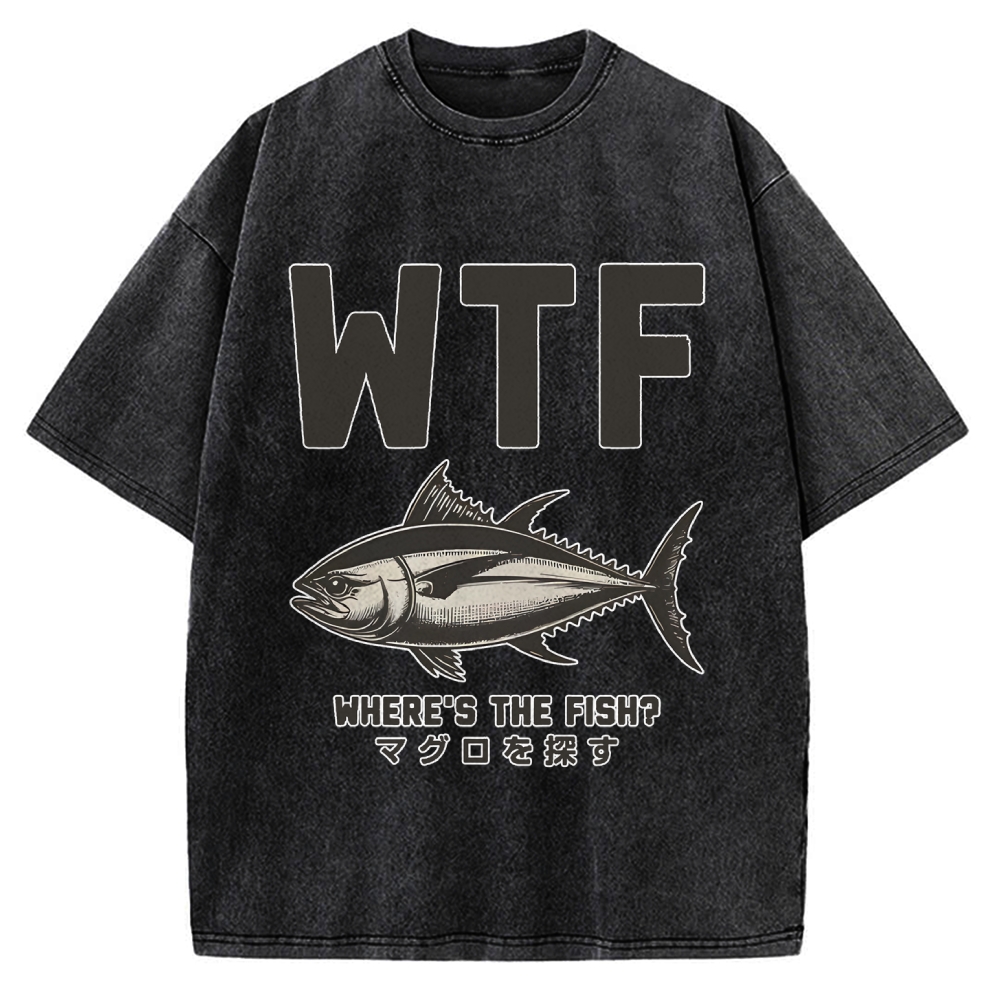 Where‘s The Fish Vintage Washed T-shirt