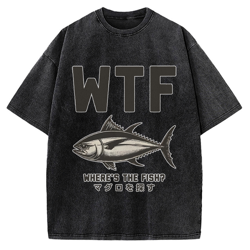 Where‘s The Fish Vintage Washed T-shirt