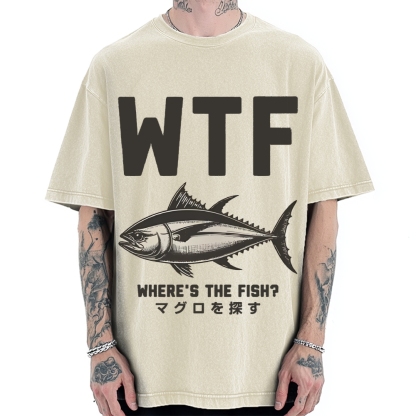 Where‘s The Fish Vintage Washed T-shirt