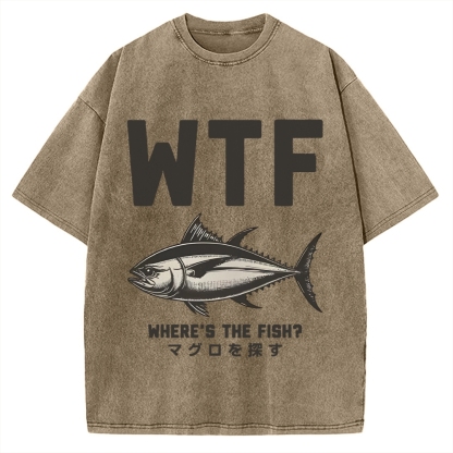 Where‘s The Fish Vintage Washed T-shirt