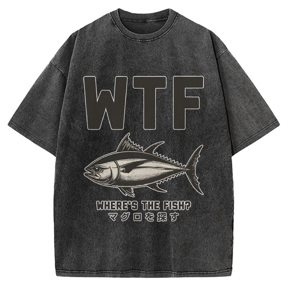 Where‘s The Fish Vintage Washed T-shirt