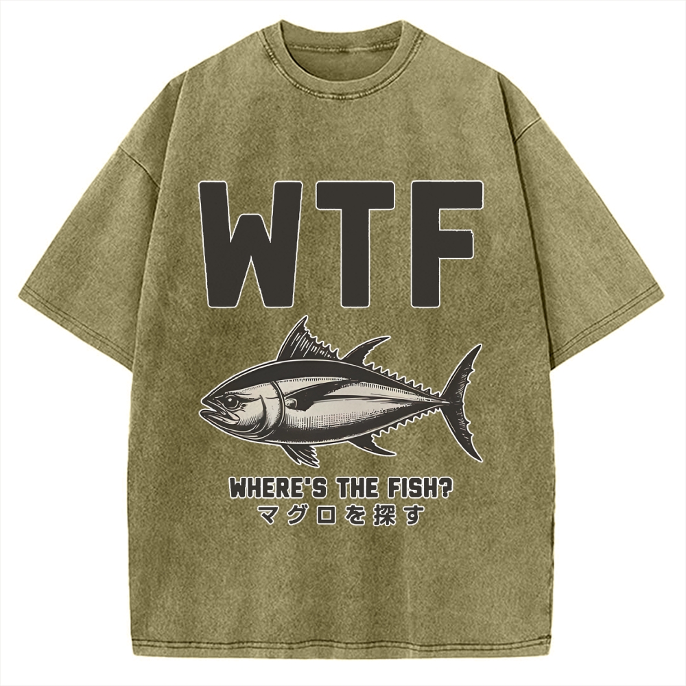 Where‘s The Fish Vintage Washed T-shirt