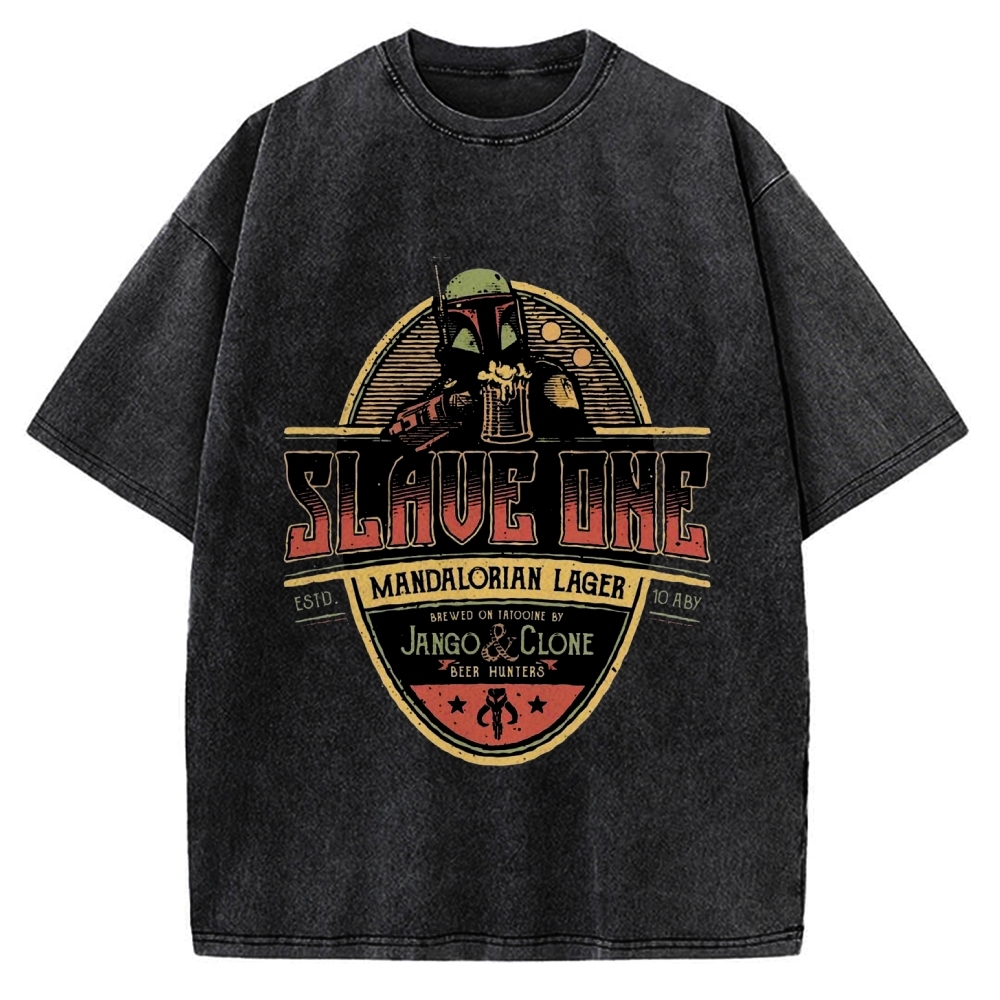 Slave One Lager Long Sleeve Vintage Washed T-shirt