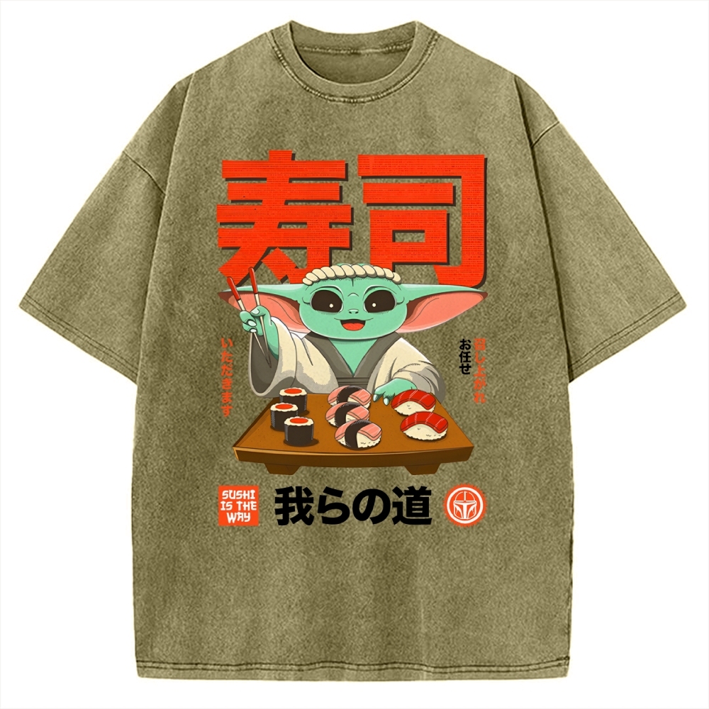 Sushi Is the Way Vintage Washed T-shirt