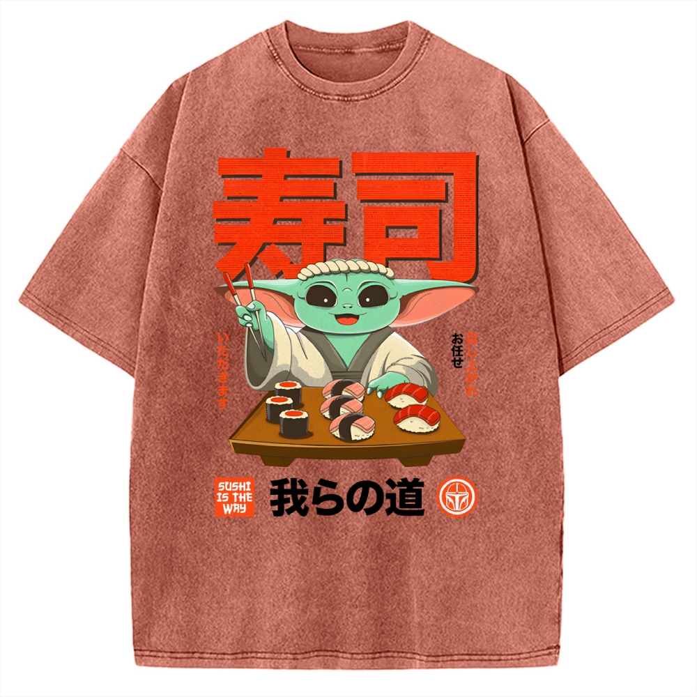 Sushi Is the Way Vintage Washed T-shirt