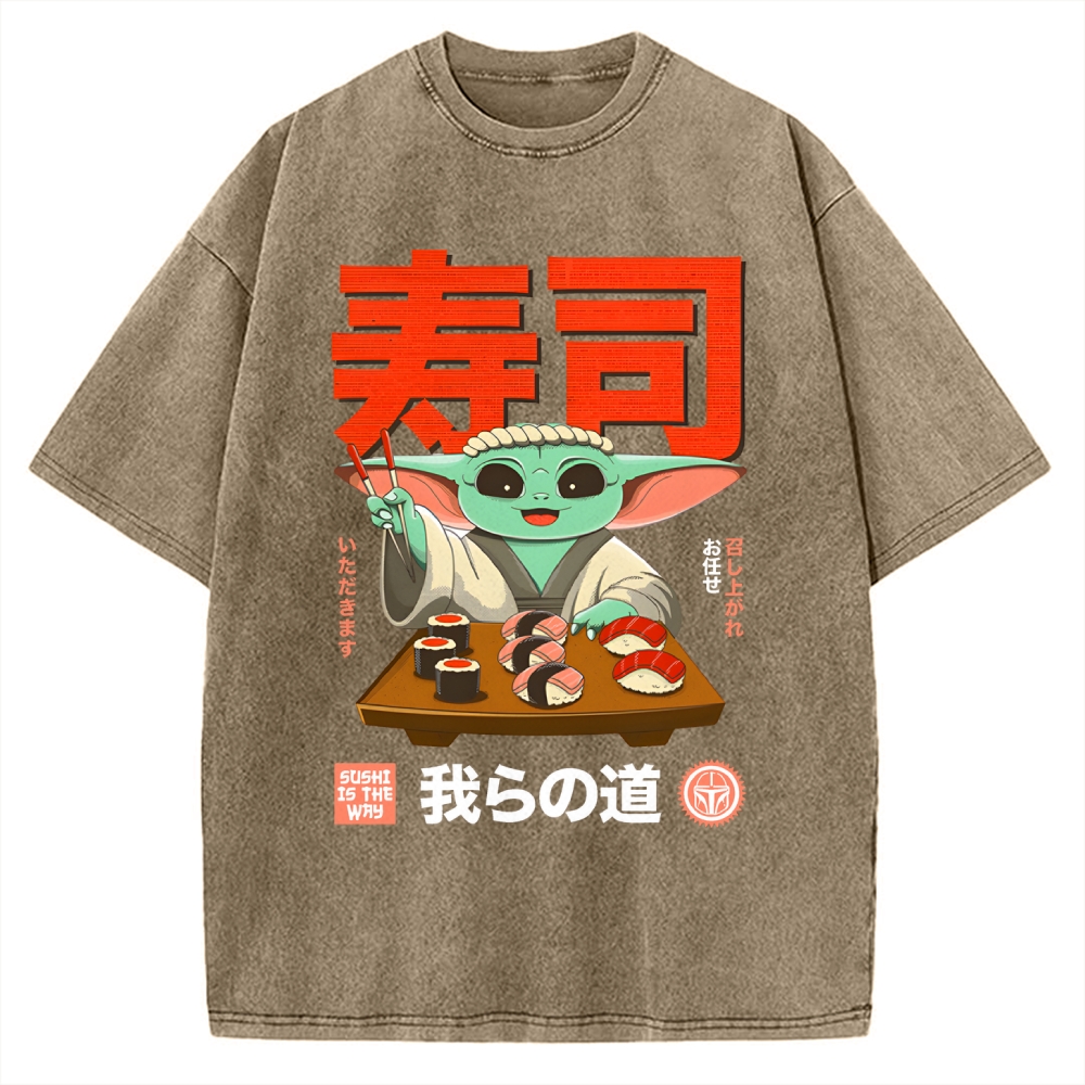 Sushi Is the Way Vintage Washed T-shirt
