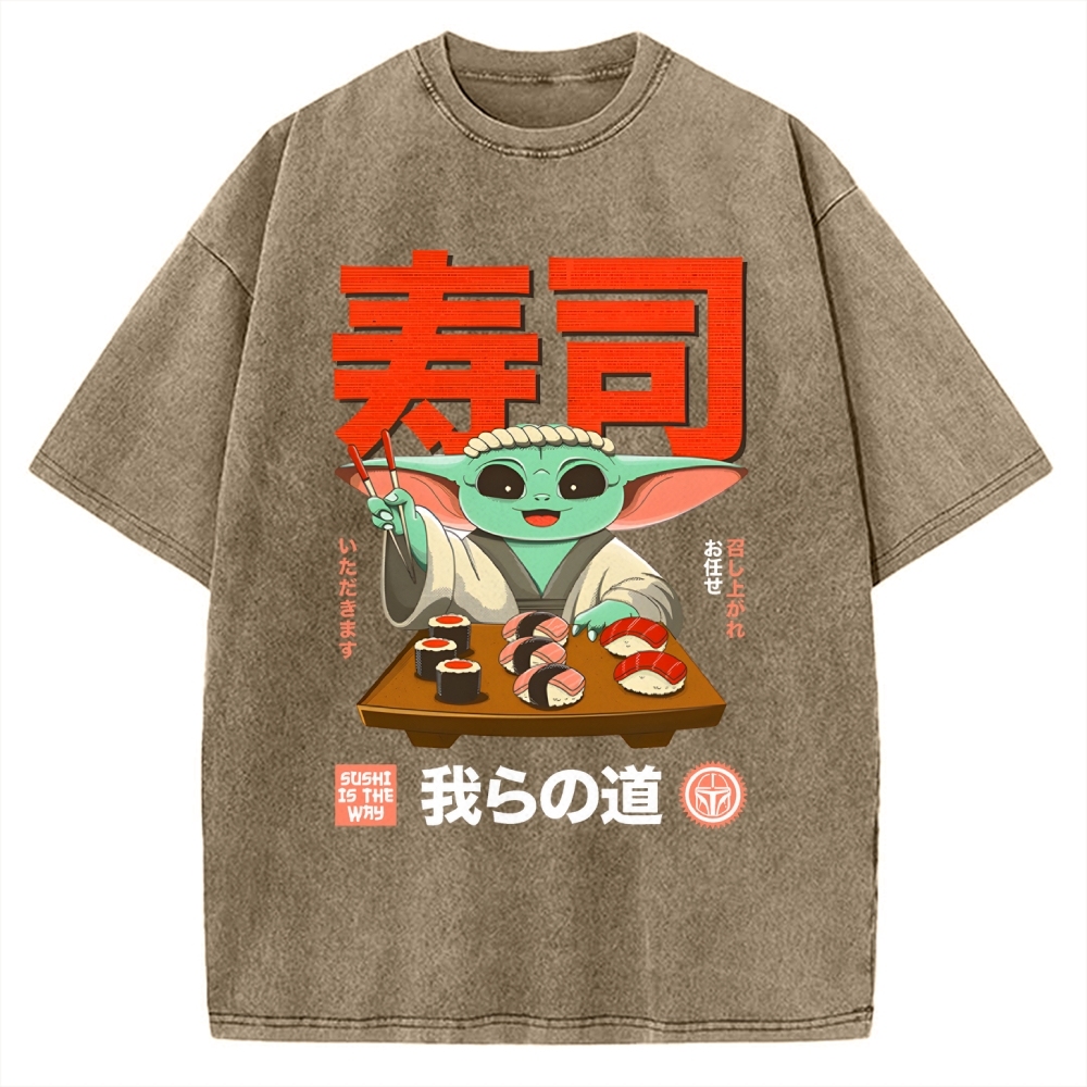 Sushi Is the Way Vintage Washed T-shirt