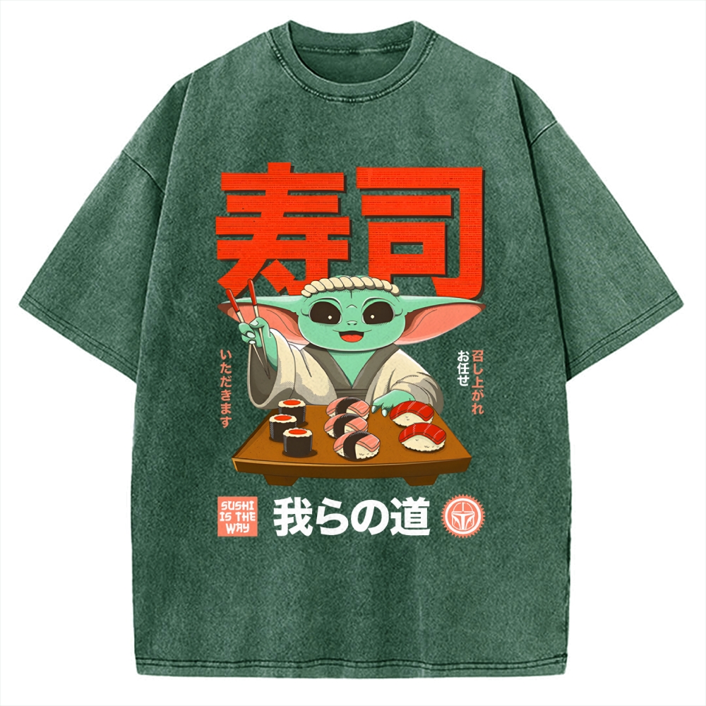 Sushi Is the Way Vintage Washed T-shirt