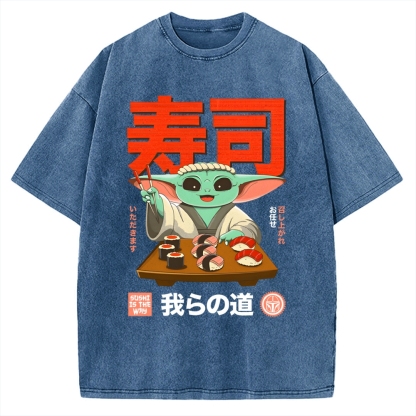 Sushi Is the Way Vintage Washed T-shirt