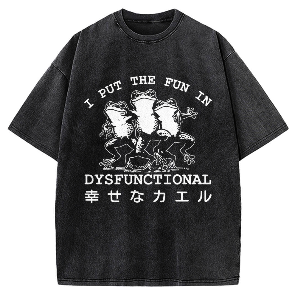 Happy Frogs Vintage Washed T-shirt