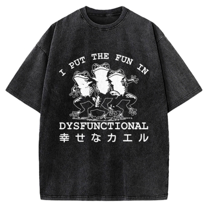 Happy Frogs Vintage Washed T-shirt