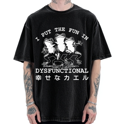 Happy Frogs Vintage Washed T-shirt