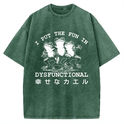 Happy Frogs Vintage Washed T-shirt