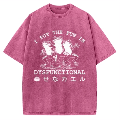 Happy Frogs Vintage Washed T-shirt