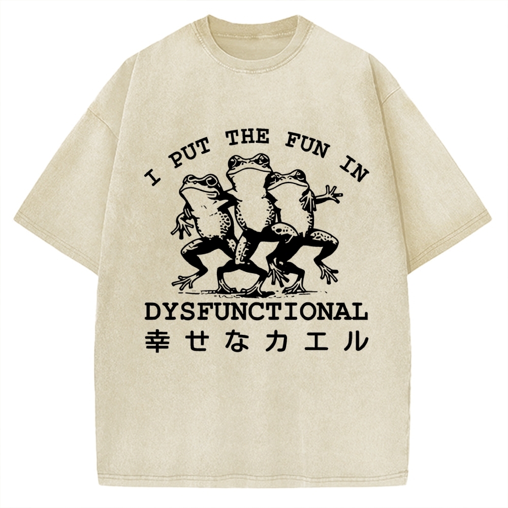 Happy Frogs Vintage Washed T-shirt