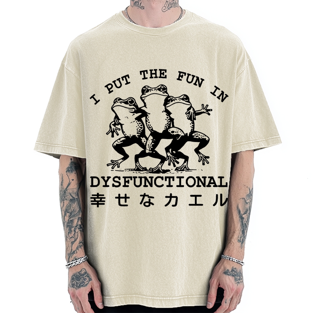 Happy Frogs Vintage Washed T-shirt