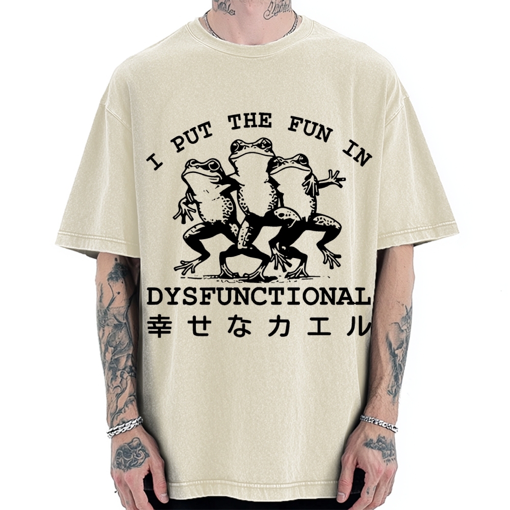 Happy Frogs Vintage Washed T-shirt