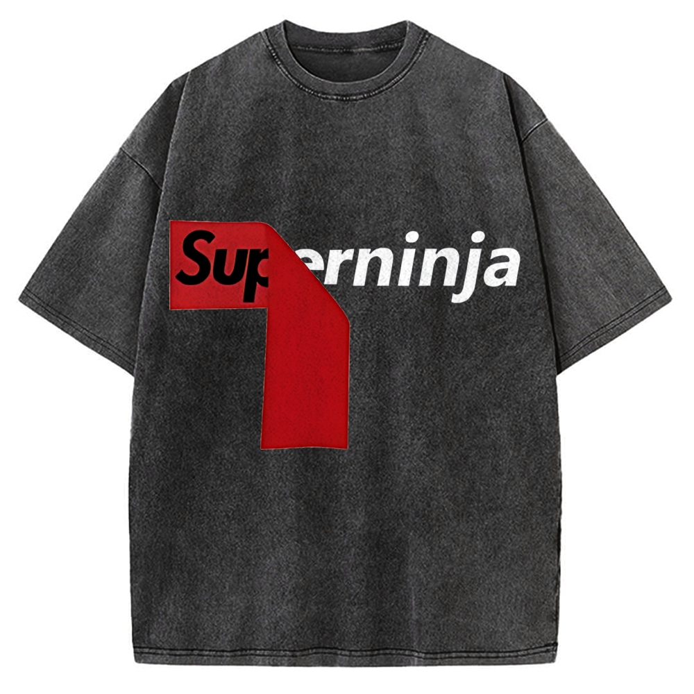 Super Ninja Japanese Vintage Washed T-shirt