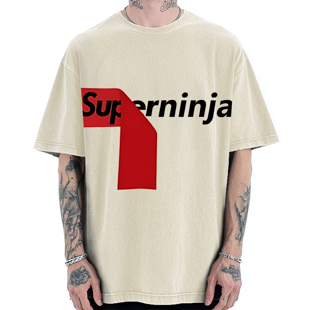Super Ninja Japanese Vintage Washed T-shirt