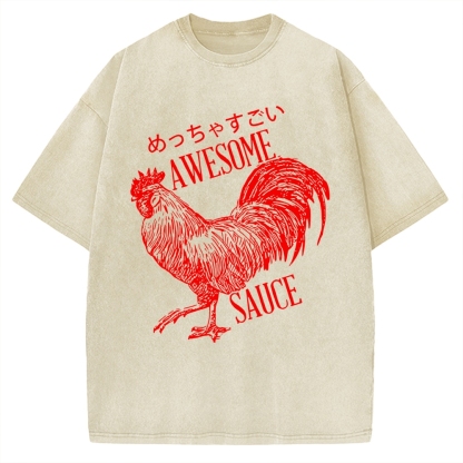 Excited Chicken Vintage Washed T-shirt