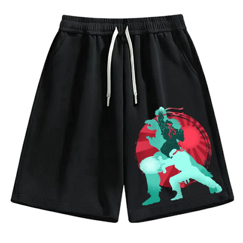 Japanese Karate Kungfu Cotton Casual Shorts