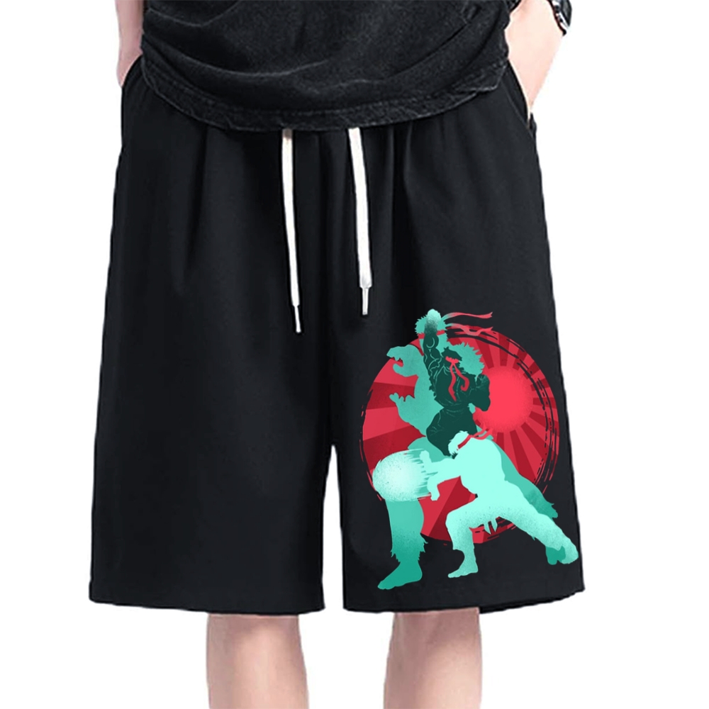 Japanese Karate Kungfu Cotton Casual Shorts