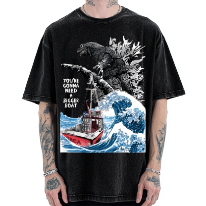 You Need a Bigger Boat Funny Vintage Washed T-shirt