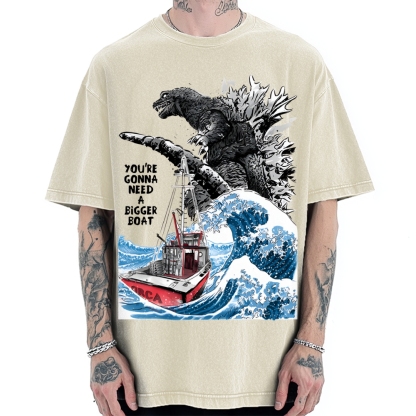 You Need a Bigger Boat Funny Vintage Washed T-shirt