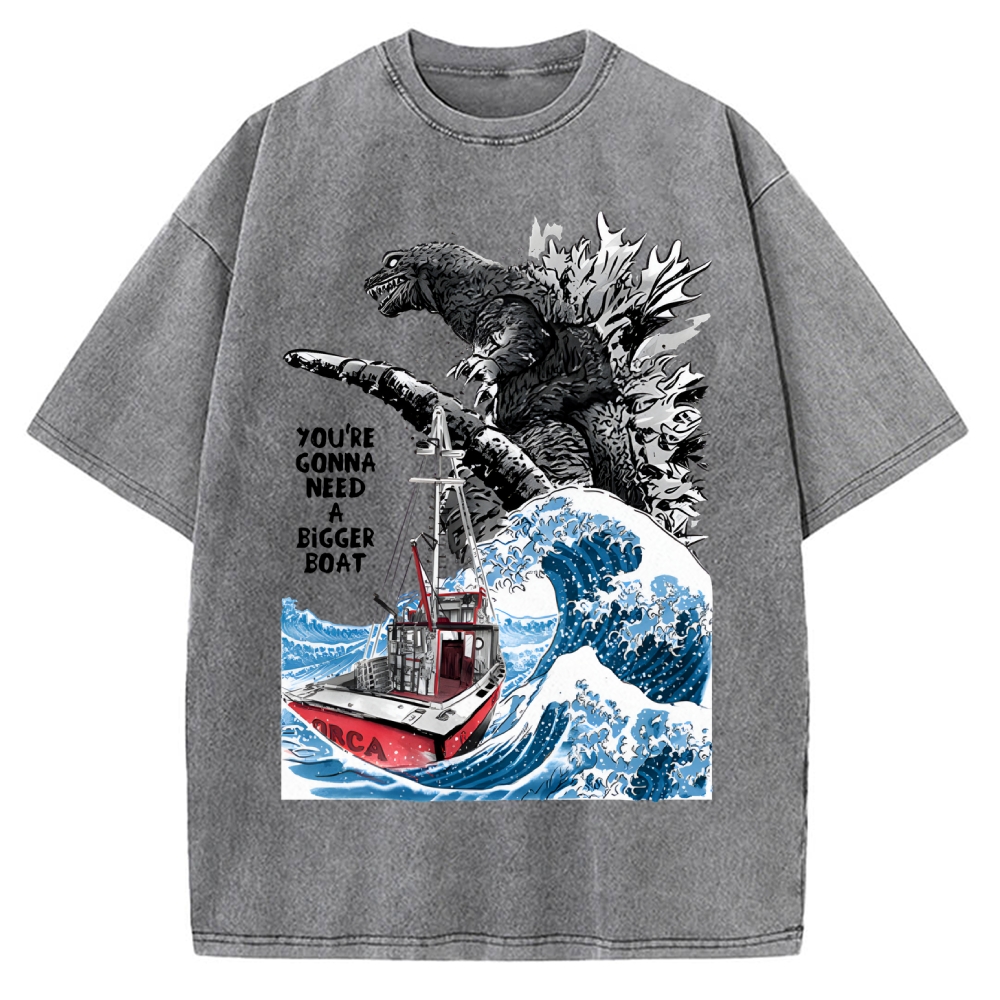 You Need a Bigger Boat Funny Vintage Washed T-shirt