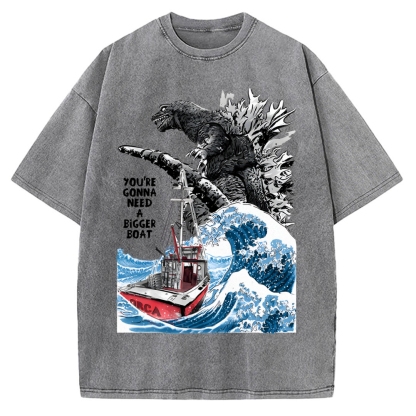 You Need a Bigger Boat Funny Vintage Washed T-shirt