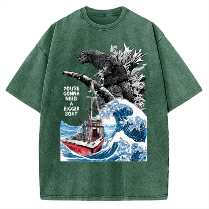 You Need a Bigger Boat Funny Vintage Washed T-shirt