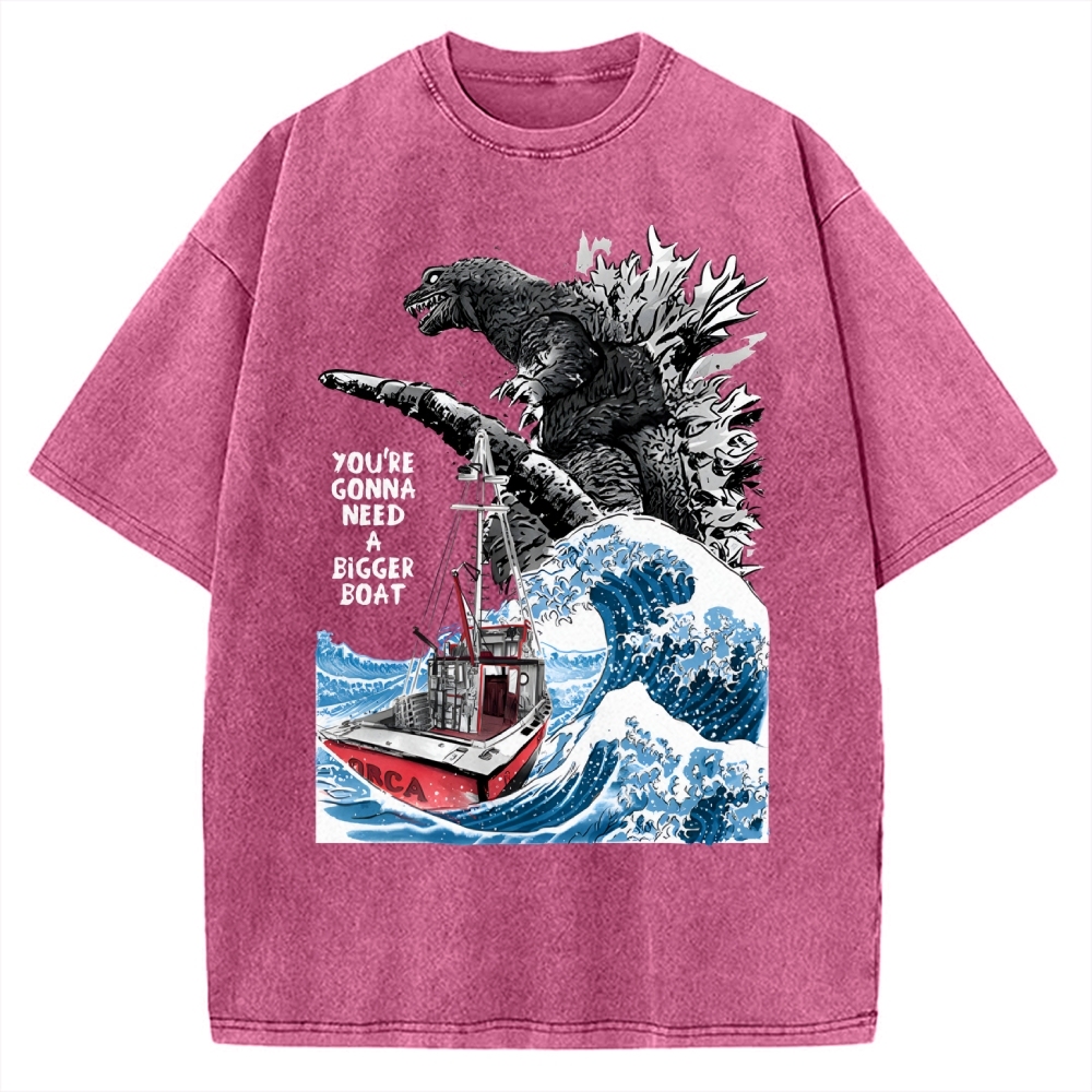You Need a Bigger Boat Funny Vintage Washed T-shirt