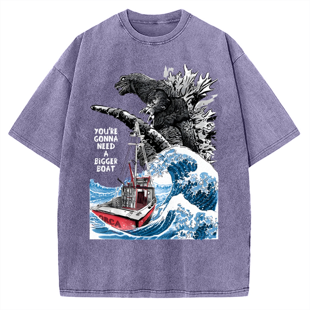 You Need a Bigger Boat Funny Vintage Washed T-shirt