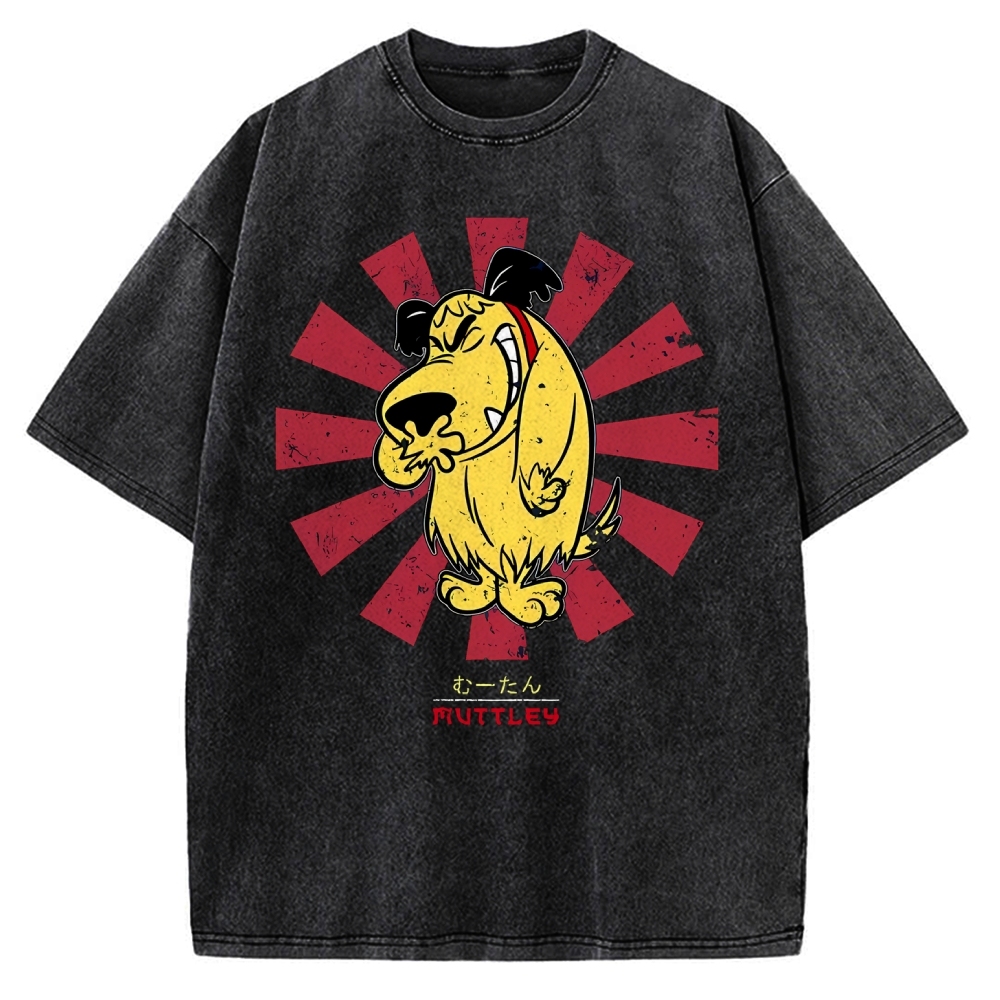 Muttley Retro Japanese Vintage Washed T-shirt