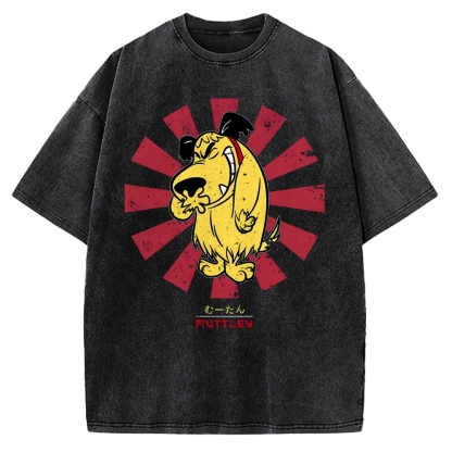Muttley Retro Japanese Vintage Washed T-shirt