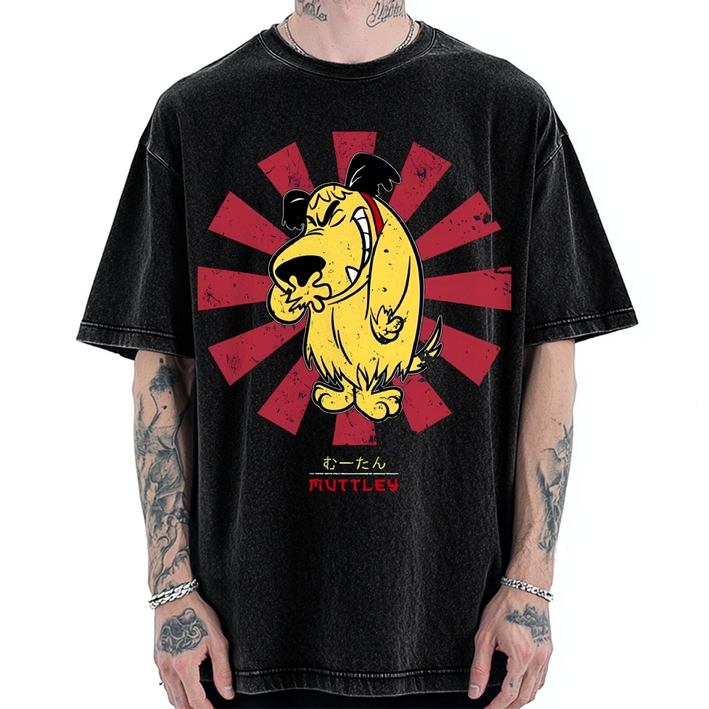 Muttley Retro Japanese Vintage Washed T-shirt